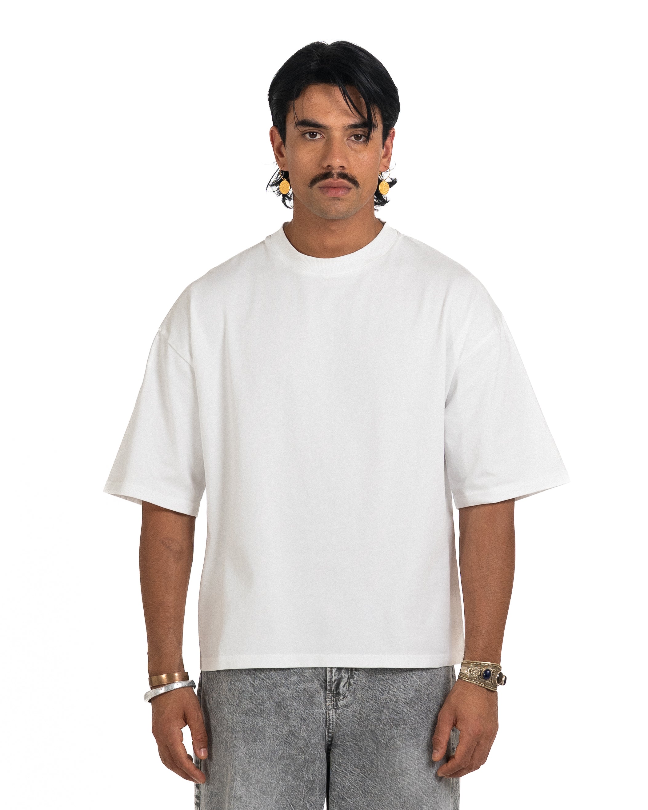 T-Shirt Cropped (1/2 Sleeve) White