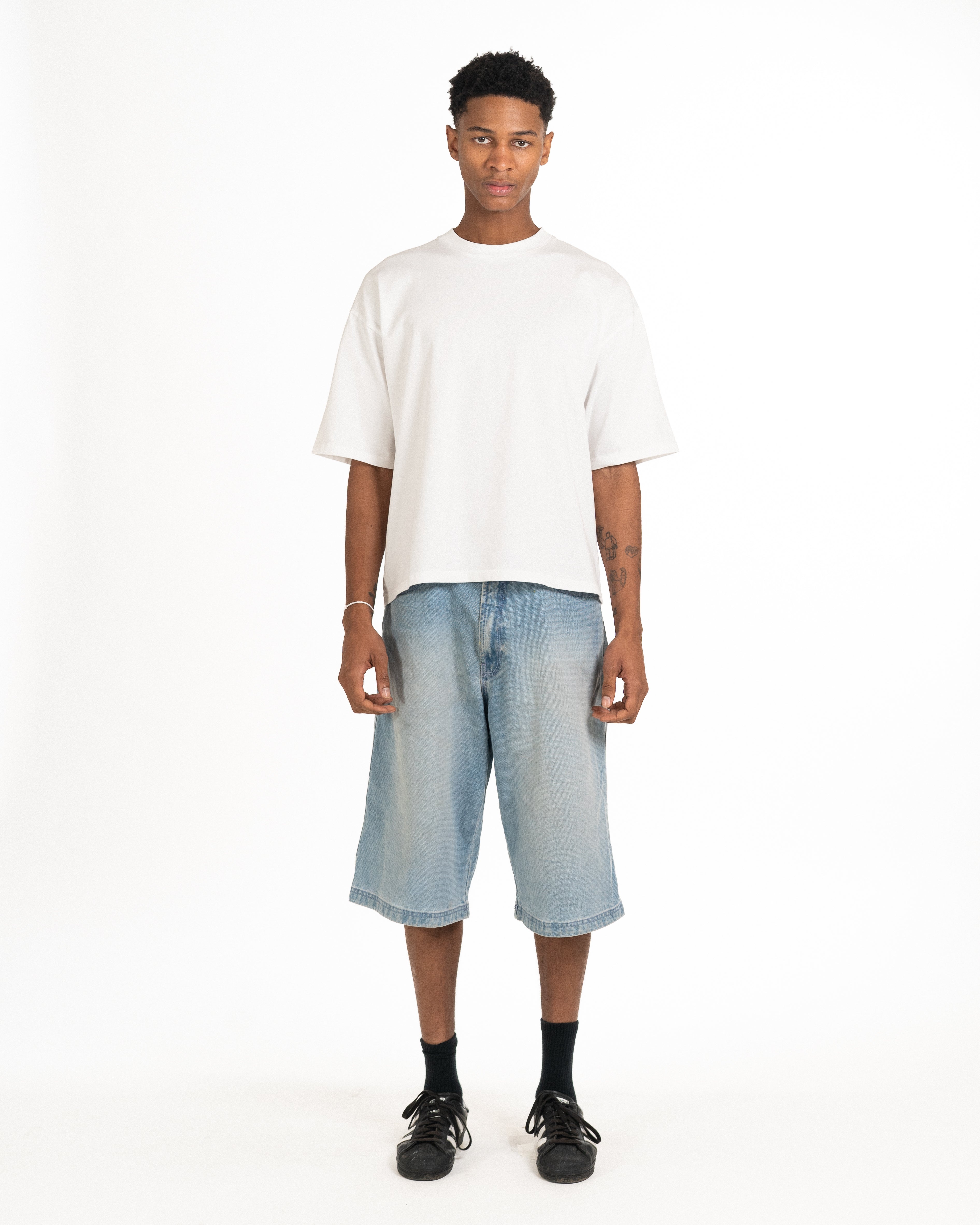 T-Shirt Cropped (1/2 Sleeve) White