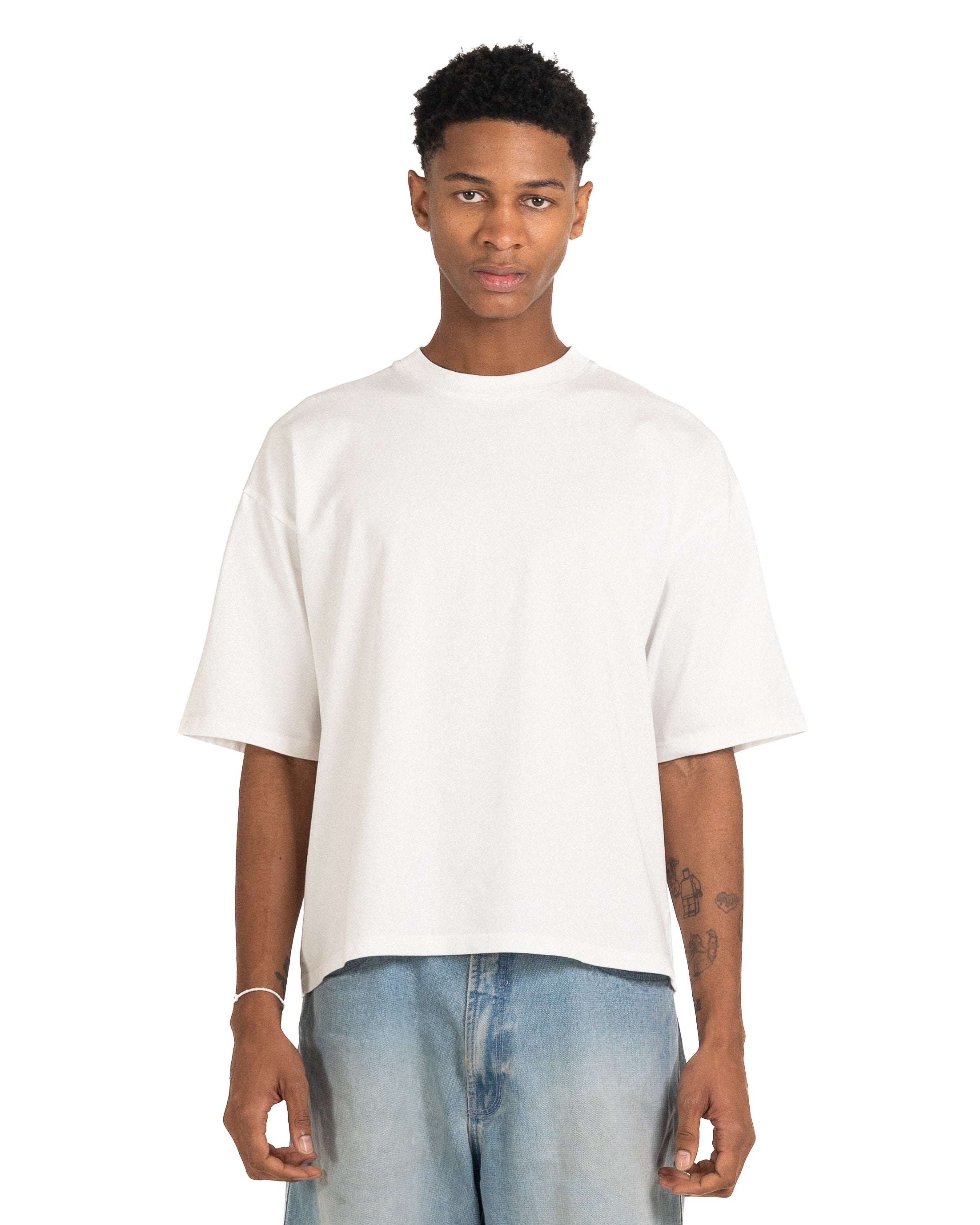 T-Shirt Cropped (1/2 Sleeve) White