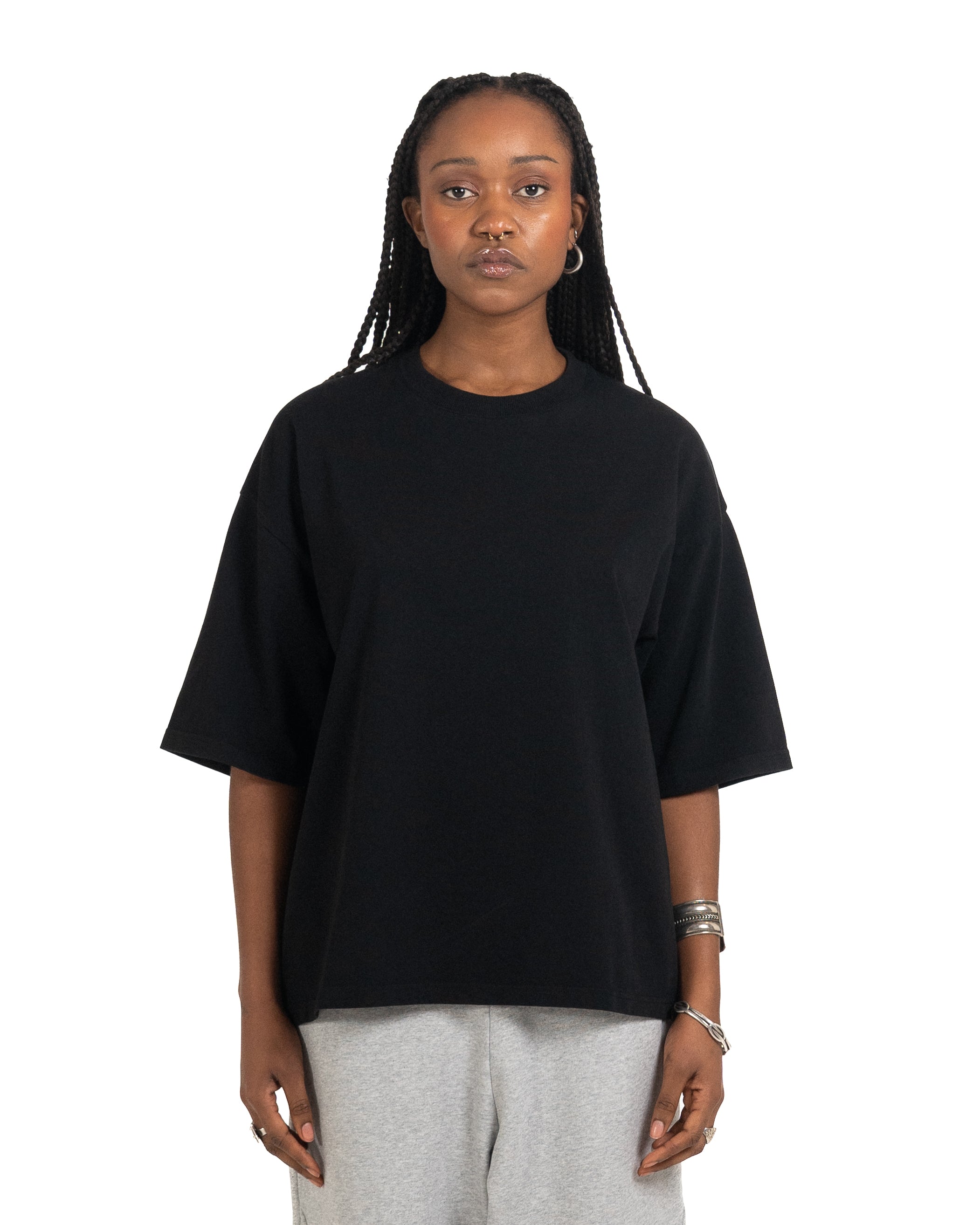 T-Shirt Cropped (1/2 Sleeve) Black