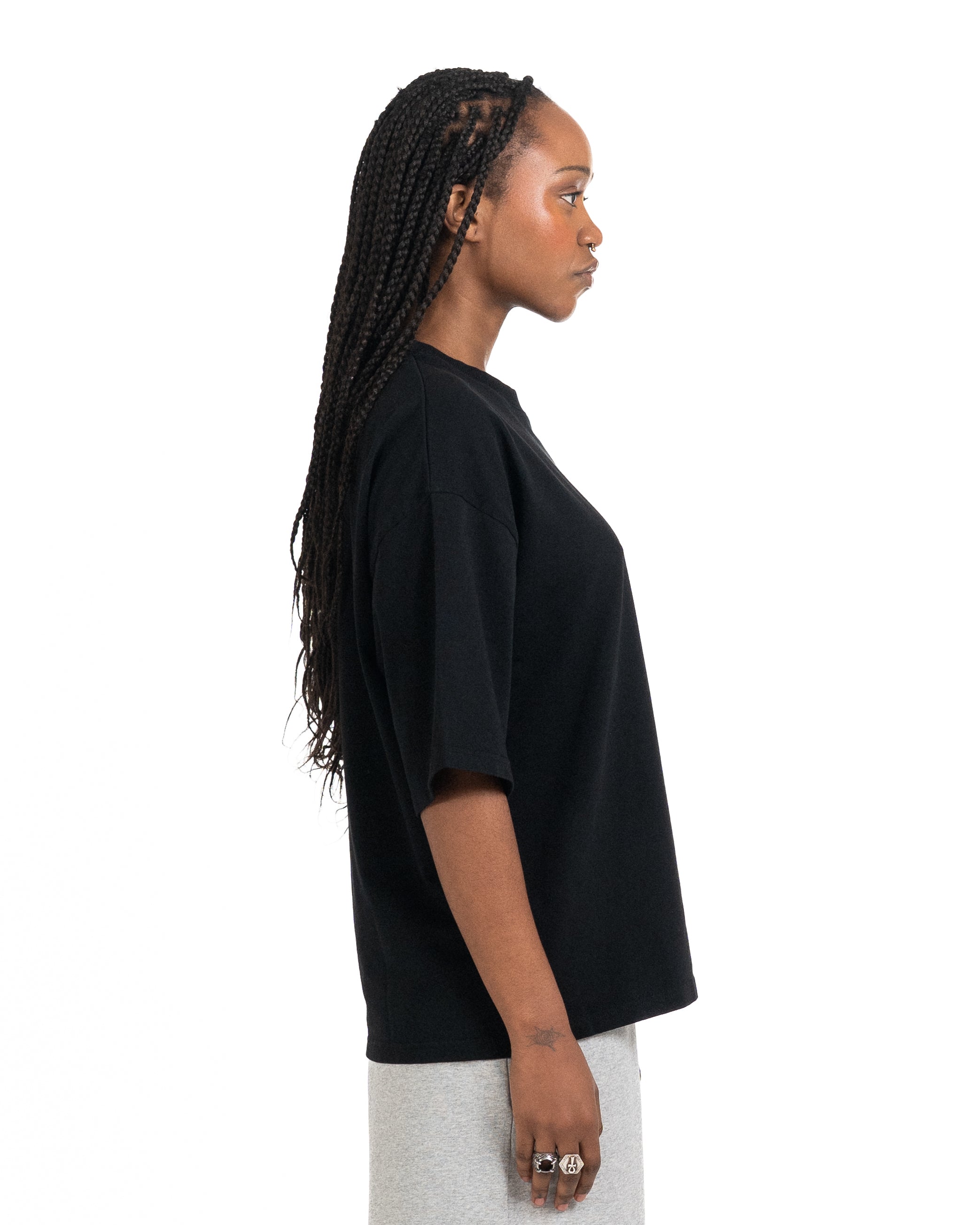 T-Shirt Cropped (1/2 Sleeve) Black