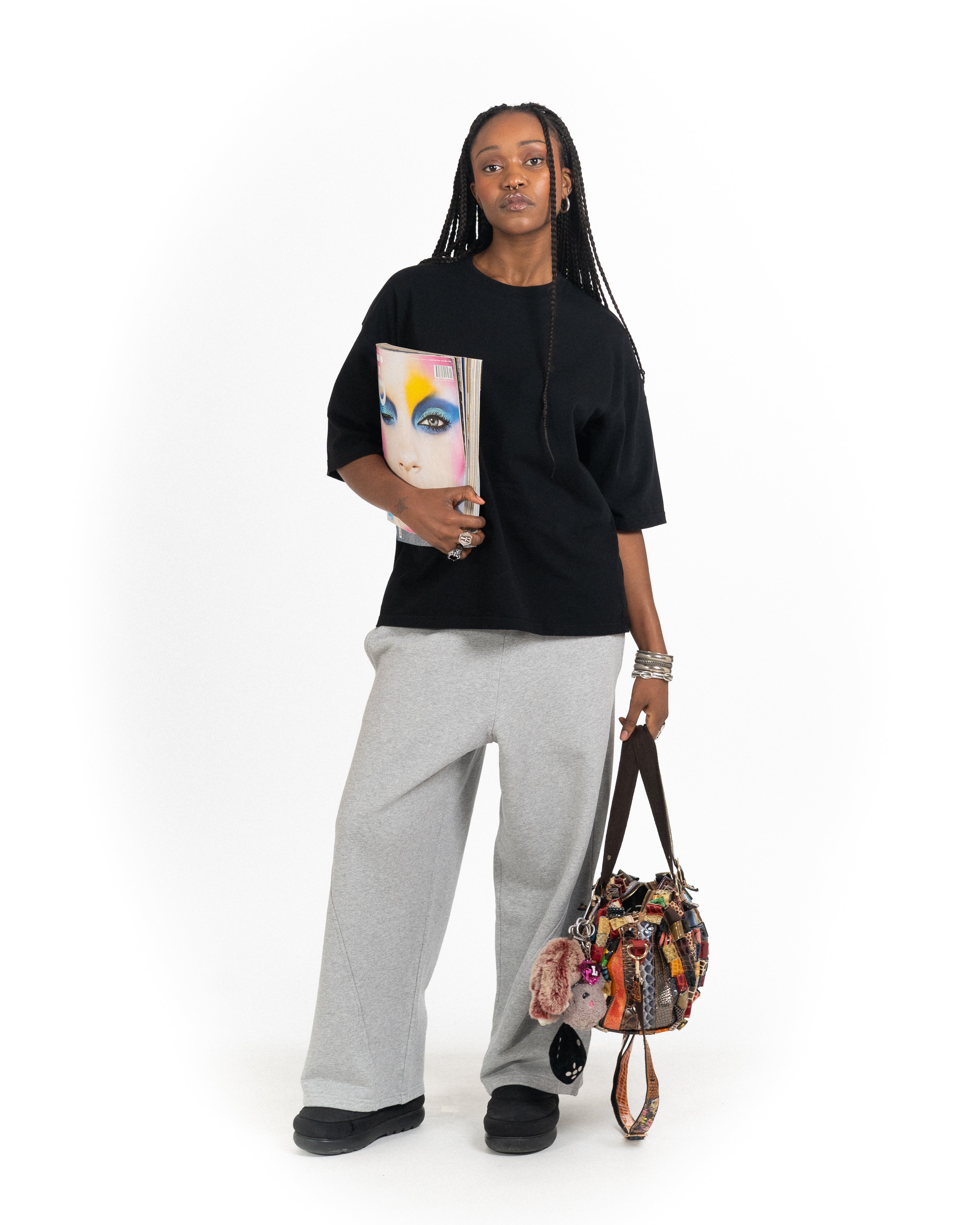T-Shirt Cropped (1/2 Sleeve) Black