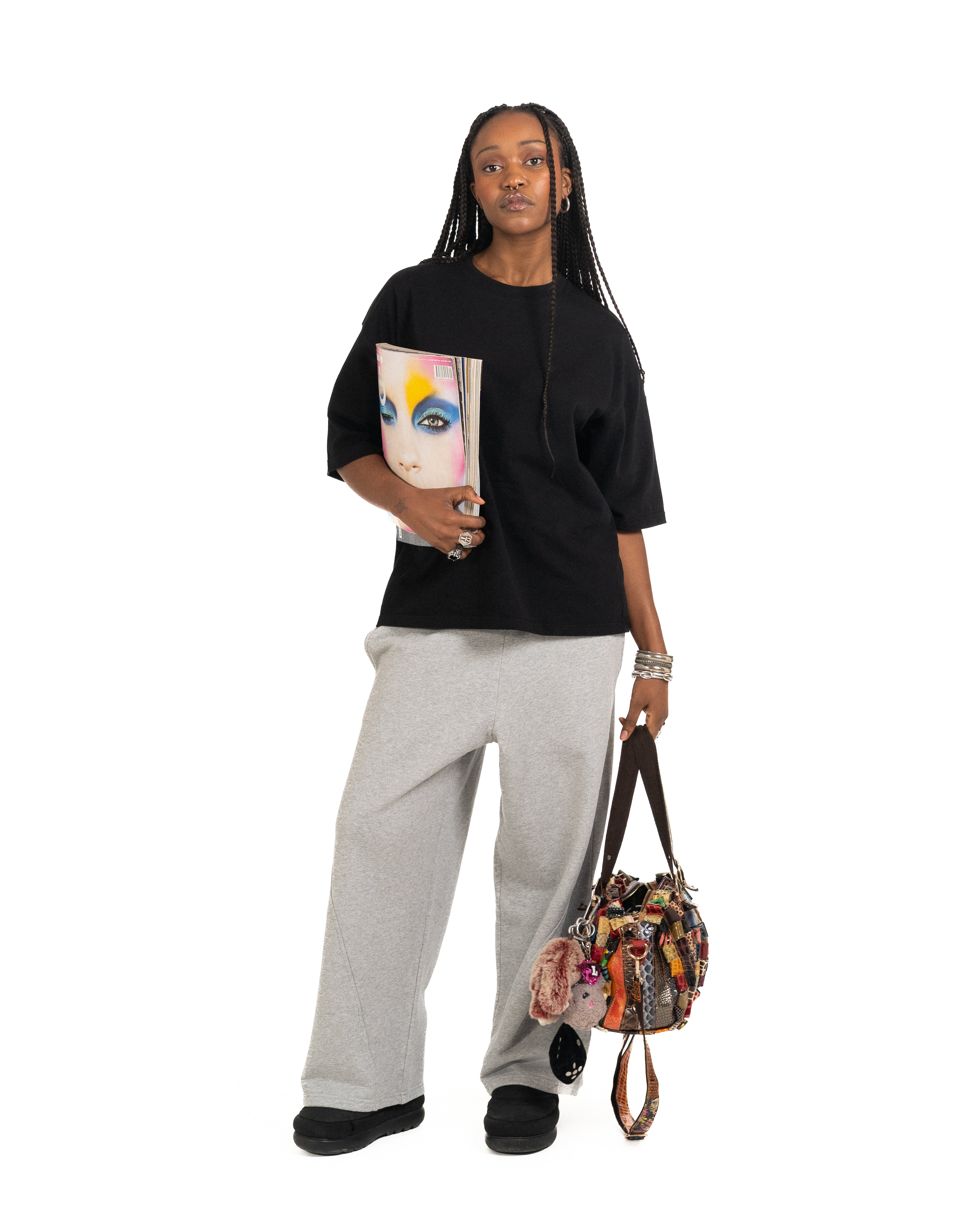 T-Shirt Cropped (1/2 Sleeve) Black